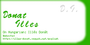 donat illes business card